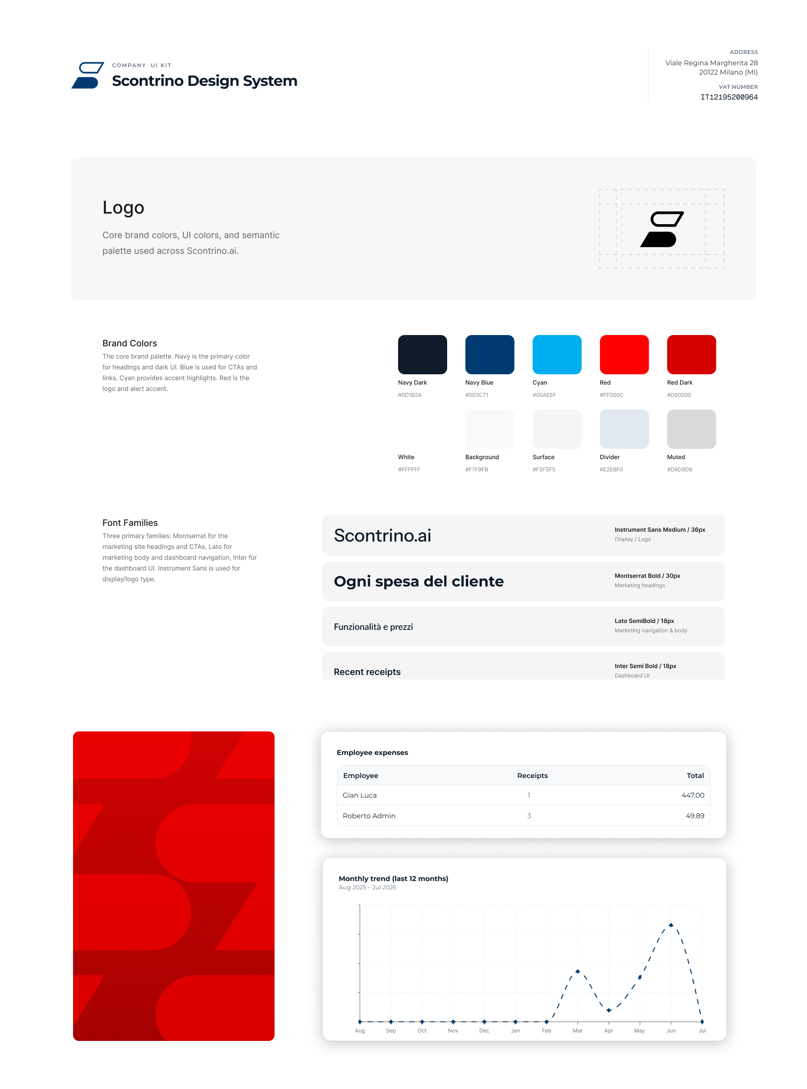 Scontrino.ai design system and implementation handoff